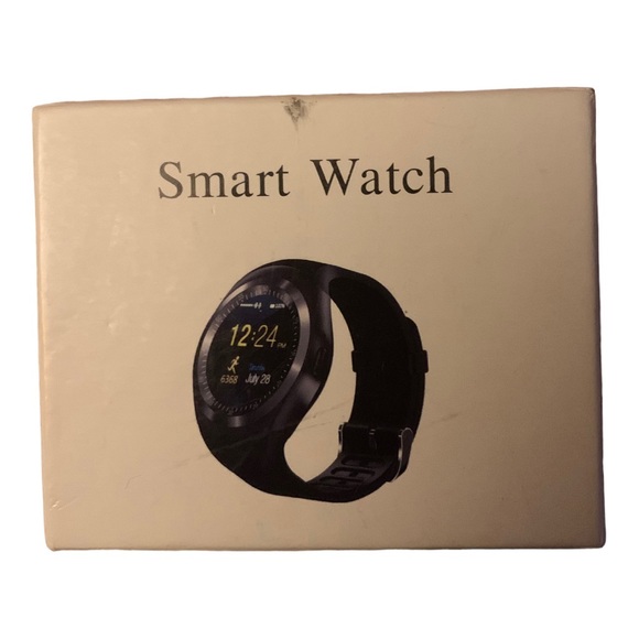 Smart Watch with Digital Display - Black Band, Charger, and Box Included - Picture 1 of 6